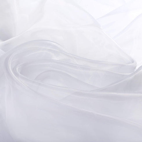 16 Feet by 54 Inch Organza Voile Dress Fabric Fancy Costumes Decorations (Pure White)...