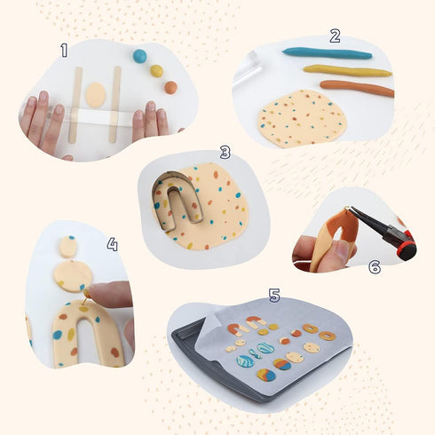 DOODLE HOG Polymer Clay Earring Making Kit, Gift for Teens and Adults, Make 12 Earrings, Jewelry Making Supplies for Kids and Adults - Arts and Cr...