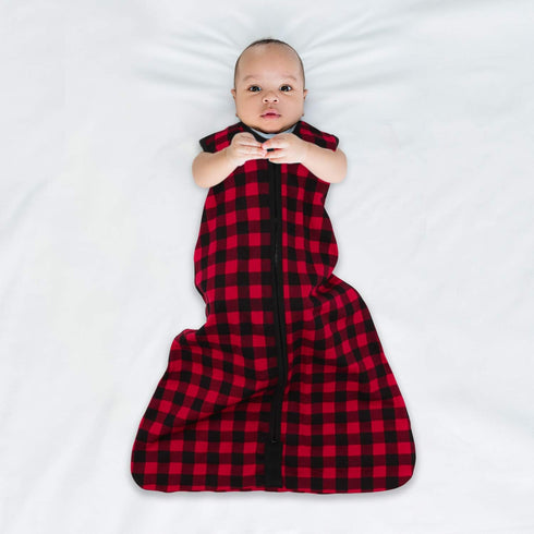 The Peanutshell Wearable Blanket Sleep Sack for Baby Boys or Girls, Woodland Moose & Buffalo Plaid, Sizes up to 12 Months (Small/Medium)...