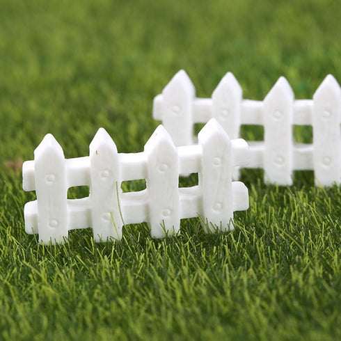 BESPORTBLE 10 Pcs Miniature Garden Fence Mini Picket Ornament Fence for Dollhouse Garden Plant Pot Decorations DIY Project (White)...