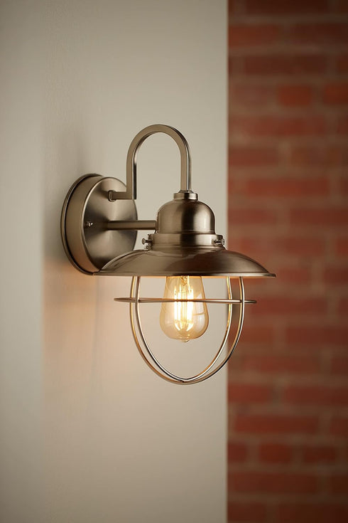 GE Vintage Style LED Light Bulbs, 60 Watt, Clear Finish, ST19 Edison Style Bulbs (2 Pack)...