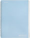 TWONE Spiral Notebook, 7"x10", 140 Ruled Pages, Waterproof Frosted PP Cover, Blue, Ideal for School, Office, and Personal Use...
