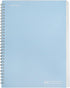 TWONE Spiral Notebook, 7"x10", 140 Ruled Pages, Waterproof Frosted PP Cover, Blue, Ideal for School, Office, and Personal Use...