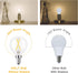 E12 LED Globe Bulb Dimmable, 2W(25-Watt Equivalent), Natural White 4000K, Daylight G15/G50 LED Light Bulbs for Hanging Lamp Pendant Chandelier Lig...