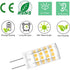 TAIYALOO G4 LED Bulbs 5W T3 40W Halogen Replacement 12V AC/DC JC Bi-Pin Base for Outdoor Landscape Lighting Deck Stair Step Path Lights, Warm Whit...