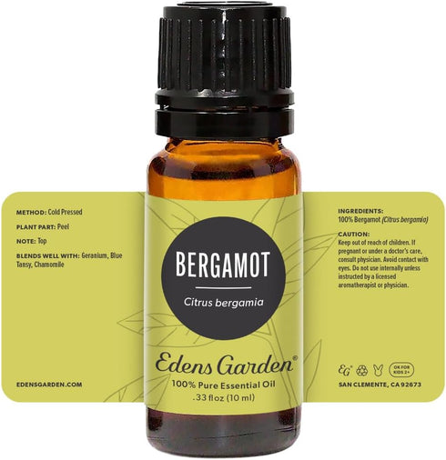 Edens Garden Bergamot Essential Oil, 100% Pure Therapeutic Grade (Undiluted Natural/Homeopathic Aromatherapy Scented Essential Oil Singles) 10 ml...