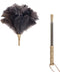 Aldwin Ostrich Feather Duster with Extension Pole Up to 43 inch, Genuine Fluffy Natural Reusable Handheld Feather Dusters for Cleaning Supplies, W...