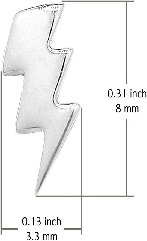 Boma Jewelry Sterling Silver Lightning Bolt Stud Earrings...