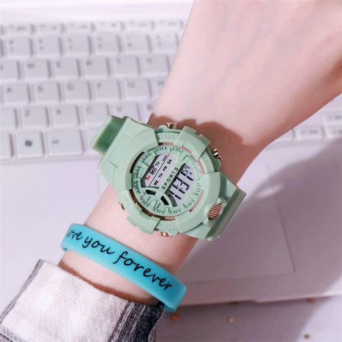 CdyBox 5 Pack Student Sports Watch with Silicone Band Luminous Alarm Stopwatch Watches Women Men Wristwatches...
