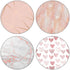 Multi-Function Cell Phone Stand, Pink Rose Gold Heart Marble Expanding Stand Grip for Smartphones and Tablets (4 Pack)...