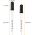 Glass Liquid Droppers, 1 ml Essential Oil Dropper Pipette Calibrated Glass Stain Dropper for Essential Oil Makeup Art Liquid Plant with Kraft Boxe...