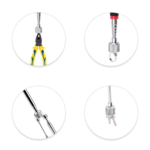 Magnetic Pick Up Tool 4 Pack, Telescopic Magnet Stick (1.5LB 3LB 10LB 15LB) Birthday for Men, Dad, Husband, Christmas for Men Him Stocking Stuffer...