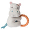 Mary Meyer Soft Baby Rattle with Soothing Teether Ring, 6-Inches, Jewel Hippo...