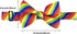 Men Women Clip-on Rainbow Suspenders Elastic Y Shape Adjustable with Clips and Bow Tie...