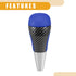 Gear Shift Knob - Car Inner Gear Shifter Knob - for Toyota Tundra 2007-2021 Faux Leather Plastic Blue - 1 Pc...