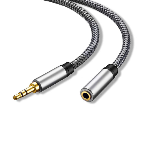 Audio Extension Cable 12Ft,Audio Auxiliary Stereo Extension Audio Cable 3.5mm Stereo Jack Male to Female, Stereo Jack Cord for Phones, Headphones,...