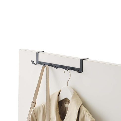 YAMAZAKI home Smart Wide Over the Door Rack, Black...