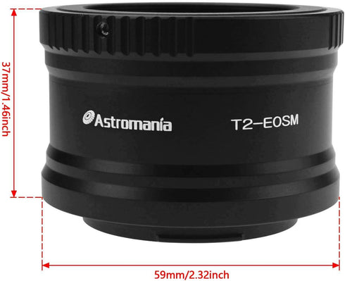 Astromania Canon EOS-M T2 Mount Lens Adapter for Canon EOS-M Camera System Telescope/spotting Scope Accessories...