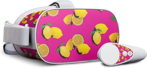 MightySkins Skin Compatible with Oculus Go Mobile VR - Make Lemonade | Protective, Durable, and Unique Vinyl Decal wrap Cover | Easy to Apply, Rem...