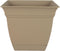 The HC Companies 12 Inch Eclipse Square Planter with Saucer – Indoor Outdoor Plant Pot for Flowers Vegetables Herbs, Sandstone...