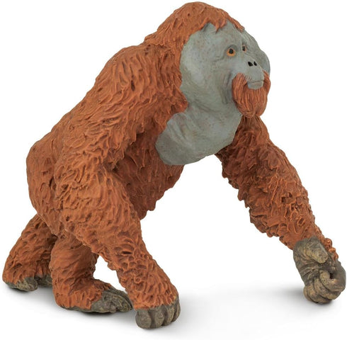 Safari Ltd. Male Orangutan Figurine - Lifelike 4.25" Hand-Painted Wildlife Figure - Educational Toy for Boys, Girls & Kids Ages 3+...