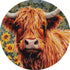 DIY Stamped Cross Stitch Kits Brown Highland Cow and Sunflower for Beginners Easy 11CT Needlepoint Embroidery Counted Cross Stitch Kits Art Craft ...