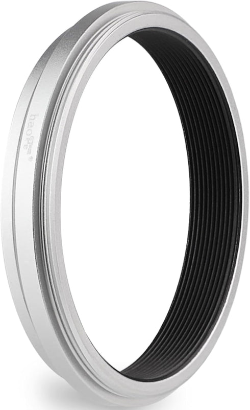 Haoge Lens Filter Adapter Ring for Fujifilm X100VI Fuji FinePix X100V Camera fit 49mm UV CPL ND Filter Lens Cap Replace Fujifilm AR-X100 Silver...