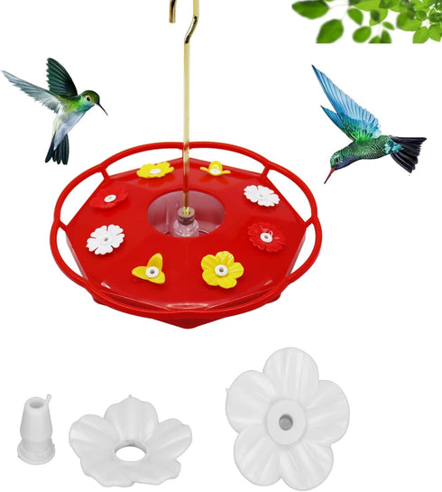 Bird Feeder Replacement Flowers, 30 Sets of Hummingbird Feed Flowers, Unique Shape, Home Decor White...