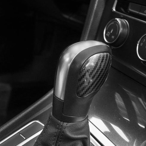 JINZHAO Stainless Steel Car Styling Gear Shift Knob Gear Head Cover Replacement for Golf Jetta Passat Tiguan Atlas Beetle GLI Eos CC GTI MK6 MK7...