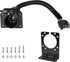 4 Way Flat to 7 Way Round Blade Trailer Adapter Plug End with Mounting Bracket 4 Pin to 7 Pin Electrical Connector for RV, Truck, Car...