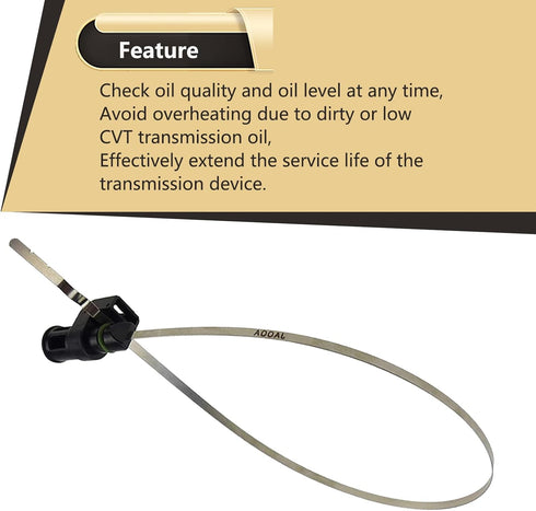 1 PC Car Engine Oil Dipstick, Waterproof Metal Vehicle Engine Measuring Tool, Universal Automotive Transmission Dipstick Replacement for Truck SUV...