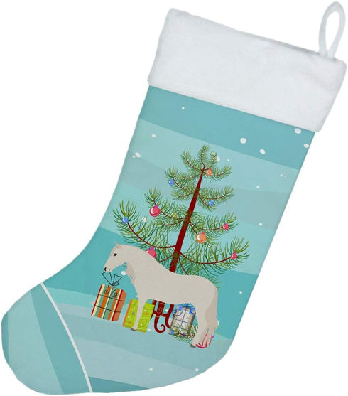 Caroline's Treasures BB9272CS Paso Fino Horse Christmas Christmas Stocking, Teal Fireplace Hanging Stockings Christmas Season Party Decor Family H...