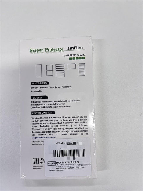 amFilm Glass Screen Protector for Samsung Galaxy Note 8, Full Screen Coverage, 3D Curved Tempered Glass, Dot Matrix with Easy Installation Tray (B...