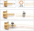 AOPANDA Brass Hose Barb Fitting, 3/8" Hose Barb to 3/8" NPT Male Air Hose Barb Fittings, Barbed Air Hose Repair Fitting Adapter Kit, 5 Pcs Hose Cl...