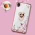 B-wishy Cellular Phone Case for Alcatel TCL A3 A509DL, Glitter Crystal Butterfly Heart Floral Slim TPU Luxury Bling Cute Cover with Kickstand+Stra...