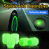 Tire Valve Stem Caps for Car, 5PCS Fluorescent Valve Stem Caps, Noctilucous Tire Air Caps Cover, Illuminated Auto Wheel Valve Stem Cap Fit for Car...