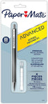 Paper Mate Advanced Mechanical Pencils, 0.5 Mm, Hb (#2), Black Lead, Gun Metal Gray Barrel...
