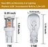 LED Landscape Light Bulbs 1W 12V Yellow White 2200K?7W Low Voltage Light Bulbs Equivalent?Wedge Base T5 Malibu Bulbs, Garden Light Bulbs, Landscap...