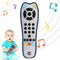 Kids Realistic TV Remote Control with Soft Light and Sound, Early Educational Learning Remote Toy with 3 Different Language, Musical Remote Toy fo...