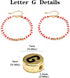 200Pcs Round Ancient Gold Letter G Beads,4x7mm Flat Letter-G Beads for Bracelets,Alphabet Beads for Jewelry Making DIY Necklaces Crafts Supply(Gol...