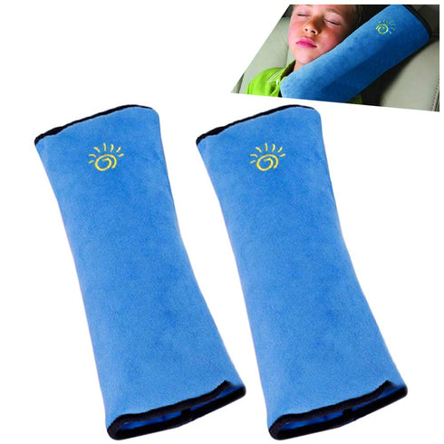 2PC Blue Seat Belt Pillow for Kids, Baby Seatbelt Pillow, Carseat Pillow Protector for Toddler Travel, Kids Travel Seat Belt Pillow, Seatbelt Stra...