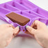Large Rectangle Silicone Mold 2 PCS 8-Cavity Granola Bar Nutrition Cereal Bar Moulds Baking Pan for Energy Bar Chocolate Truffles Muffin Brownie C...