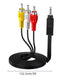 Av Cable,Camcorder Av Cable, 3.5mm to RCA Camcorder Handycam AV Audio Video Output Cable for TV,Camcorder,Smartphones,MP3, Tablets,Speakers,Home T...