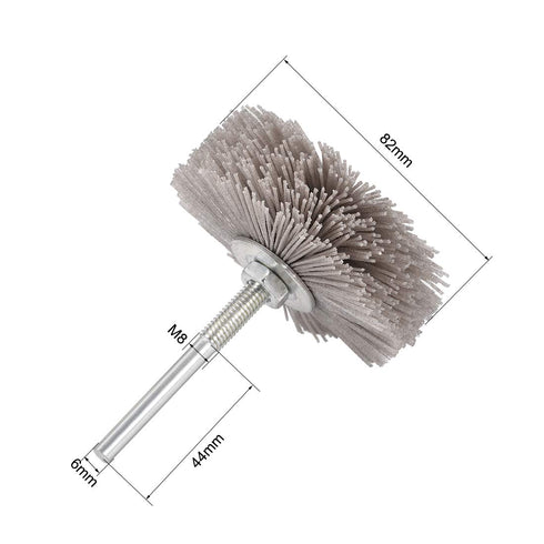 uxcell Abrasive Nylon Wheels Brush 240 Grits with 1/4 Inch Shank for Polish Grinder 3pcs...