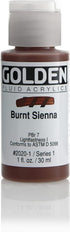 Golden Fluid Acrylic Paint 1 Ounce-Burnt Sienna...
