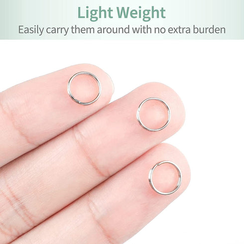 Uniclife 8 mm Metal Split Jump Rings Double Loops 500 PCS Mini Ring Connectors for Jewelry Necklaces Bracelet Earrings and Crafts Ornament...