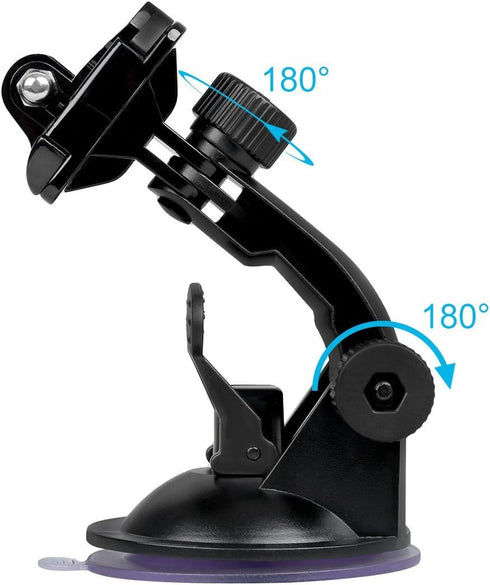 Sametop Suction Cup Mount Compatible with Gopro Hero 12, 11, 10, 9, 8, 7, 6, 5, 4, Session, 3+, 3, 2, 1, Hero (2018), Max, Fusion, DJI Osmo Action...