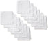 zy 12 Pack Pyrrhuline Handkerchiefs for Men,handkerchief,Mens Hankerchiefs,hankerchief cotton machine wash,Men's Handkerchiefs White Hankie Cotton...