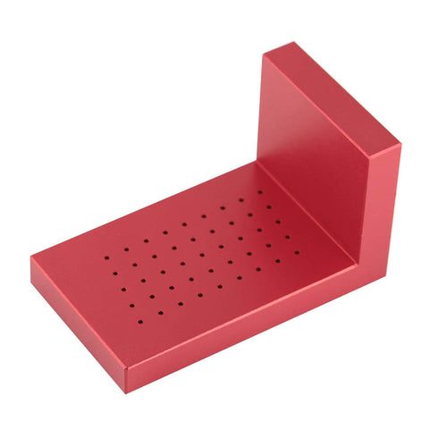 T Type Scribe Sign Measuring Tool, Calibration Ruler Red Woodworking T Type Aluminum Alloy Scribe Sign Measuring Tool, Ruler...