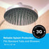 SlipX Solutions Protected Shower Curtain Liner, 3G Lightweight, 70"x72", Clear...